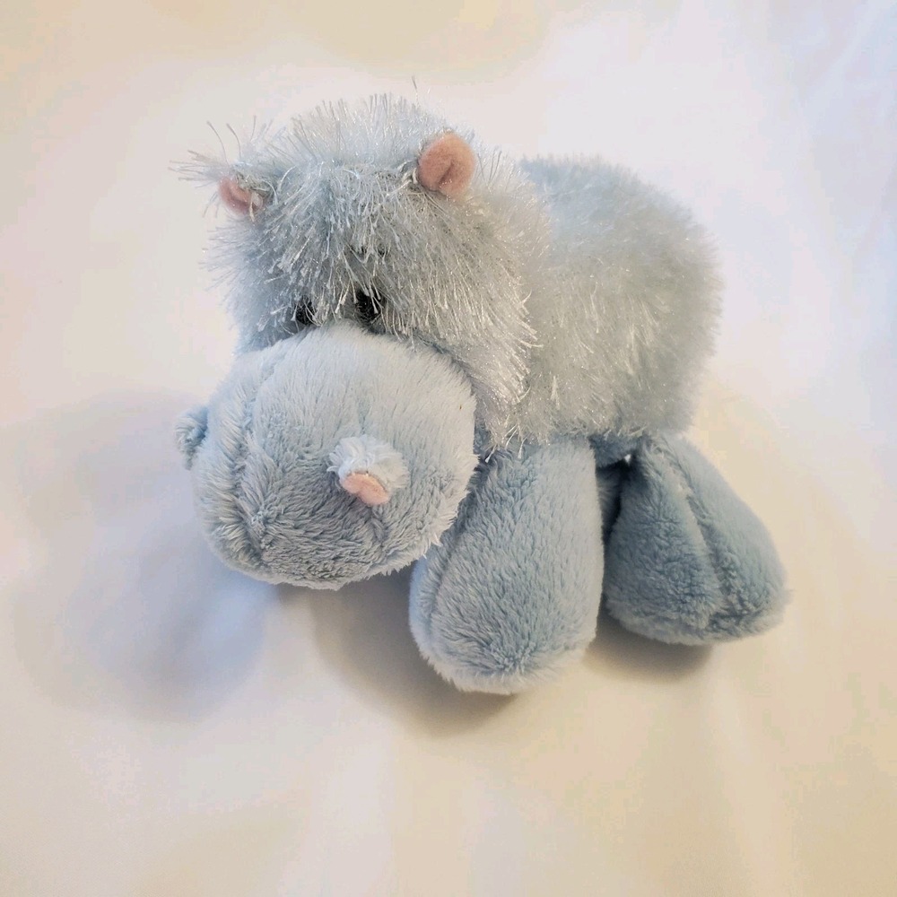 Ganz Webkinz Lil' Kinz Blue Hippo Plush‎ 7" Stuffed Animal No Code